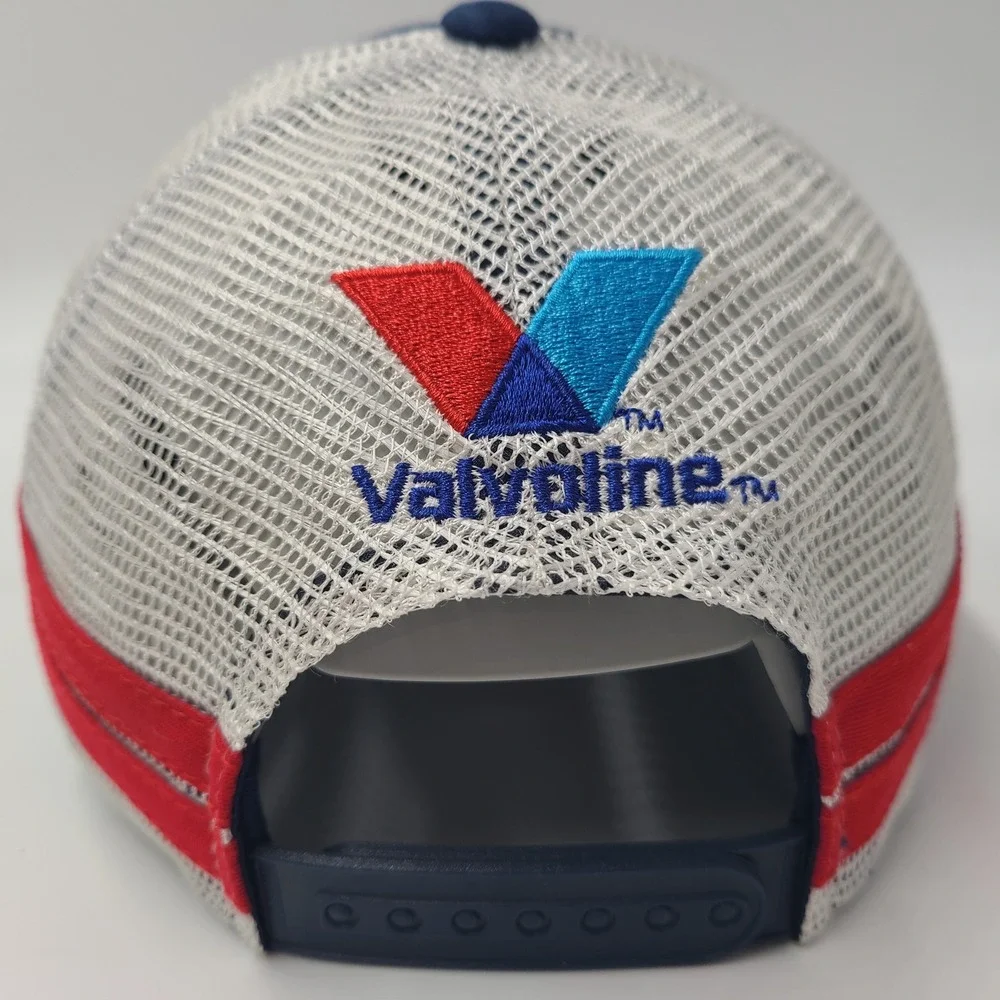 Dale Earnhardt‎ Jr Hat Snapback Trucker Mesh Blue White NASCAR #88 Valvoline Men